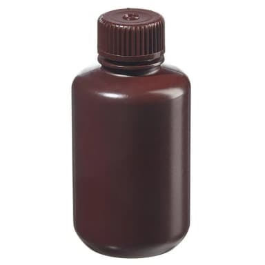 Packaging Bottle, Narrow Mouth - HDPE Amber 4 oz / 125 mL (24-415)