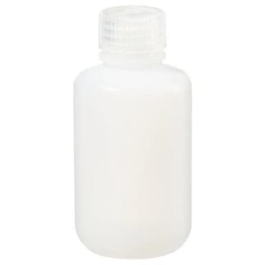 Bottle, Narrow Mouth - Fluorinated HDPE with Fluorinated PP Closure 4 oz / 125 mL (24-415)