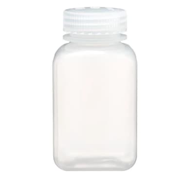 Bottle, Wide Mouth, Square - PP 8 oz / 250 mL (43-415)