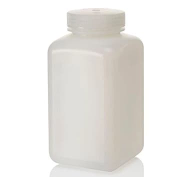 Bottle, Wide Mouth, Square - HDPE 32 oz / 1000 mL (63-415)