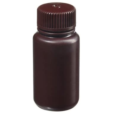 Packaging Bottle, Wide Mouth - HDPE, Amber 2 oz / 60 mL (28-415)