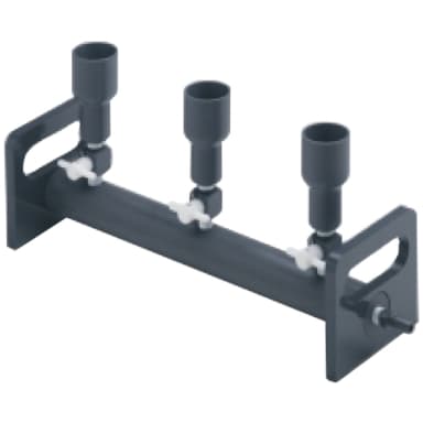 PVC Vacuum Manifold, 3-Position, Standard Cup, 2-Way Valve, KMP3