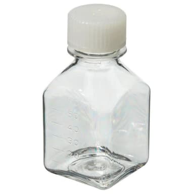 Media Bottle, STERILE, Graduated - PETG with HDPE Closure, Shrink Wrap Module 60 mL (24-415)