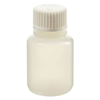 Bottle, Narrow-Mouth, HDPE w/white PP Closure - Shrink Wrap Module, STERILE 30 mL (20-415)