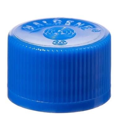 Closure, Lined, HDPE - STERILE (fits NALGENECT Serum Vials) - Bulk Pack Blue (20-415)