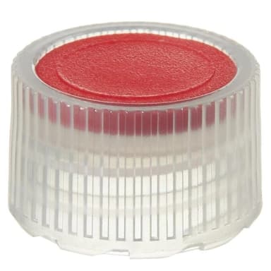 Closure, Micro Packaging Vial, STERILE, 11 mm PPCO Red Color Coder (11 mm)