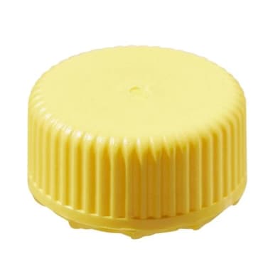 Closure, Micro Packaging Vial, Low Profile, STERILE, 11 mm PPCO Closure, Yellow (11 mm)