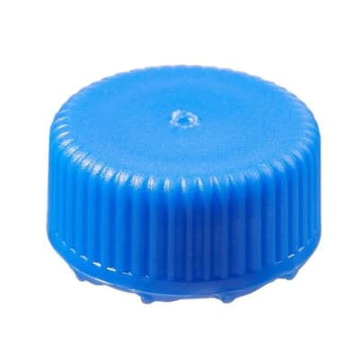 Closure, Micro Packaging Vial, Low Profile, STERILE, 11 mm PPCO Closure, Blue (11 mm)