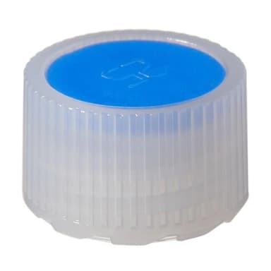Closure, Micro Packaging Vial, E-BEAM STERILE, 11 mm - HDPE Blue Color Coder (11 mm)