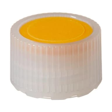 Closure, Micro Packaging Vial, E-BEAM STERILE, 11 mm - HDPE Gold Color Coder (11 mm)