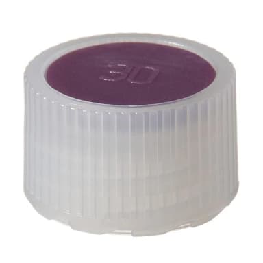Closure, Micro Packaging Vial, E-BEAM STERILE, 11 mm - HDPE Purple Color Coder (11 mm)