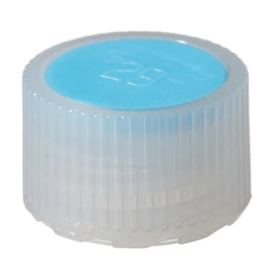 Closure, Micro Packaging Vial, E-BEAM STERILE, 11 mm - HDPE Lt. Blue Color Coder (11 mm)