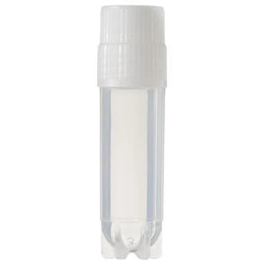 CryoTube Vial Ext Thread Round Btm Starfoot PE Screw Cap Sterile PP 1.8 mL 50/Bag