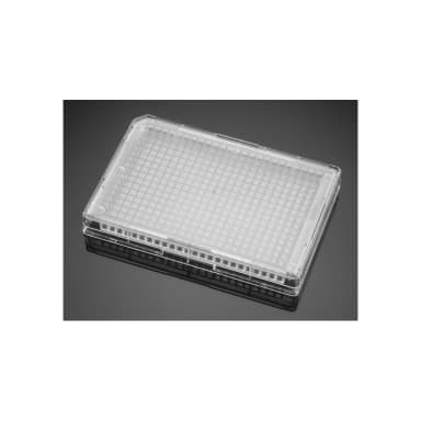 Corning BioCoat Poly-D-Lysine 384 Well Clear Flat Bottom TC-Treated Microplate, with Lid, 5/Case