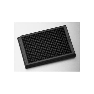 Corning 384 Well Low Flange Black Flat Bottom Polystyrene NBS Microplate, 10 per Bag, without Lid, Nonsterile