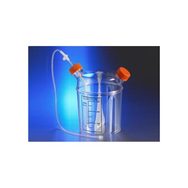 Corning 3L Polystyrene Disposable Spinner Flask with Aseptic Transfer Cap, Sterile, 1/bag, 4/case