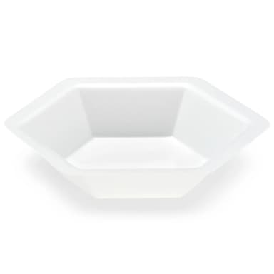 Weighing Boat, Plastic, Hexagonal, Antistatic, PS, White, Small, 20mL - cs-8000