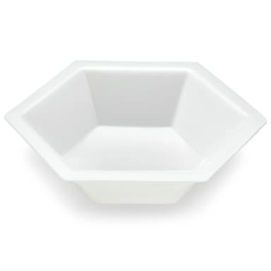 Weighing Boat, Plastic, Hexagonal, Antistatic, PS, White, Medium, 50mL - cs-8000