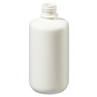 Bottle, Narrow Mouth, Boston Round - White HDPE WITHOUT Closure 8 oz / 250 mL (24-415)