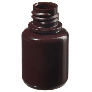 Packaging Bottle, Narrow Mouth - Amber HDPE WITHOUT Closure 1 oz / 30 mL (20-415)