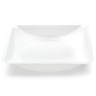 Weighing Boat, Plastic, Square with Round Bottom, Small Easy Pour Spout, Antistatic, 140 x 140 x 25mm, PS, White, 330mL - CS/3000