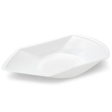 Weighing Boat, Plastic, with Pour Spout, Antistatic, 191 x 121 x 25mm, PS, White, 270mL - CS/3000