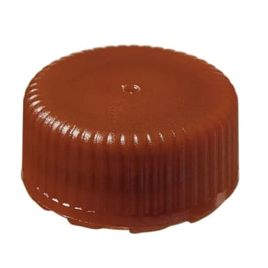 Closure, Micro Packaging Vial, Low Profile, NS 11 mm - PPCO Closure, Amber (11 mm)