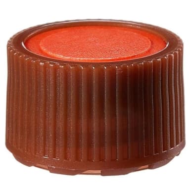 Closure, Micro Packaging Vial, NS 11 mm Amber - PPCO Orange Color Coder (11 mm)