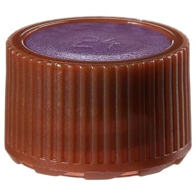 Closure, Micro Packaging Vial, NS 11 mm Amber - PPCO Purple Color Coder (11 mm)