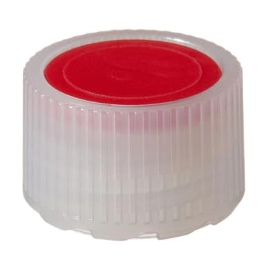 Closure, Micro Packaging Vial, NS 11 mm - HDPE Red Color Coder (11 mm)