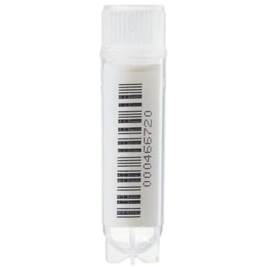 CryoTube Vial Int Thread Round Btm Starfoot PP Screw Stopper Sterile PP Barcoded 1.8 mL