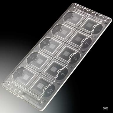 Quick-Read Precision Grid Urinalysis Slide with Counting Grid, 10 Wells/Slide, 100 Slides/Box (1000 Tests) - CS/2000