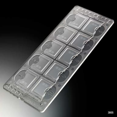 Quick-Read Precision Cell Slide Urinalysis Slide with Counting Circles, 10 Wells/Slide, 100 Slides/Box (1000 Tests) - CS/2000