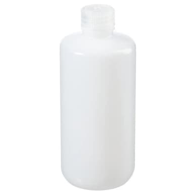 Bottle, Narrow Mouth - HDPE - Low Particulate - (Not Bulk) 16 oz / 500 mL (28-415)