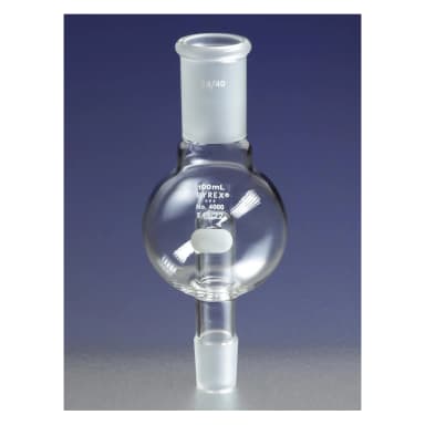 PYREX 100mL Rotary Evaporator Trap with 24/40 Standard Taper Inner and Outer Joints