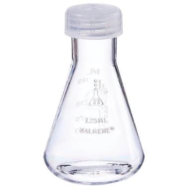 Flask Erlenmeyer Screw Closure PC 125 mL