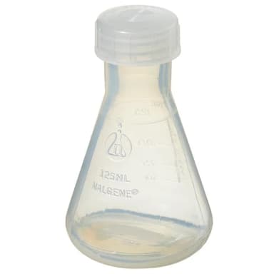 Flask Erlenmeyer Screw Closure PMP 125 mL