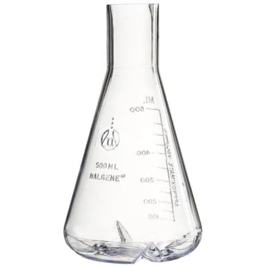 Flask Baffled Straight Neck PC 500 mL