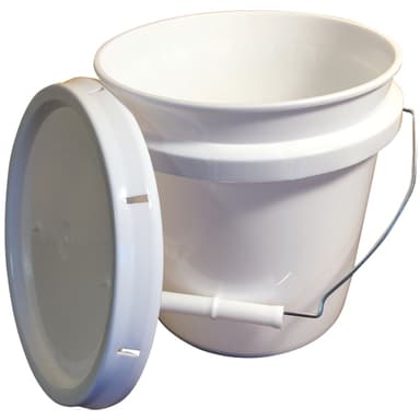 Pail w Cover, HDPE 1gal, 6/CS