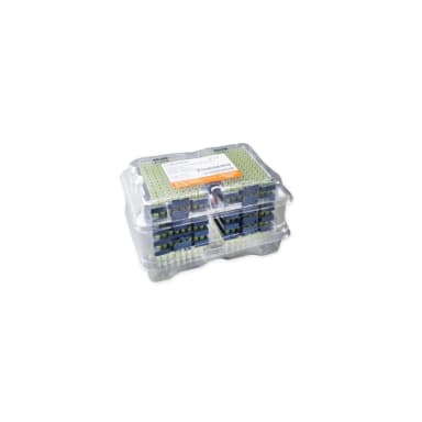 Corning DeckWorks 1-200µL Pipet Tips, Graduated, Reload Starter Kit, Yellow, Non-Sterile, Polypropylene, 96 Tips/Deck, 10 Decks/Pack, 960 Tips/Pack, 1 Pack/Case. and 10 Empty Racks/Case.