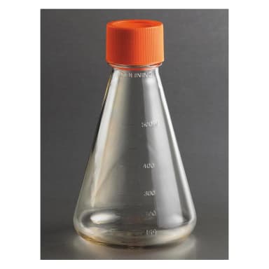 Corning 500ml Polycarbonate Erlenmeyer Shake Flask with Flat Cap,Sterile,1/bag,25/case