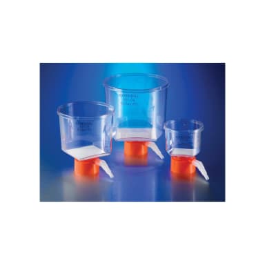 Corning 150mL Bottle Top Vacuum Filter, 0.22Micrometer Pore, 13.6cm squared CA Membrane, Fits 45mm Diameter Necks, Sterile, Individually Packaged, 48/Case