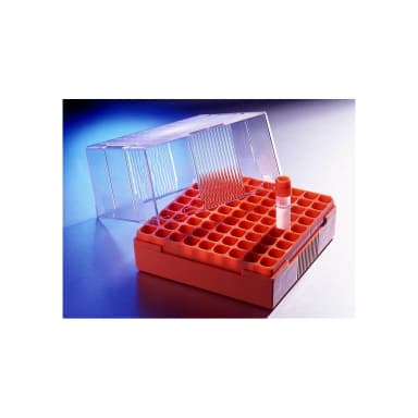 Corning Polycarbonate 4 - 5mL Cryogenic Vial Storage Box, Holds 81 Vials