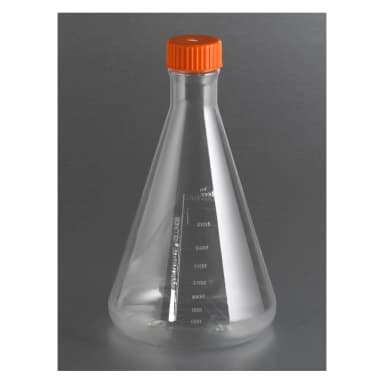 Corning 1L Polycarbonate Erlenmeyer Shake Flask with Vent Cap,Sterile,1/Bag,25/Case