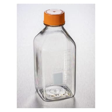 Corning 1L Square Polycarbonate Storage Bottles with 45mm Caps