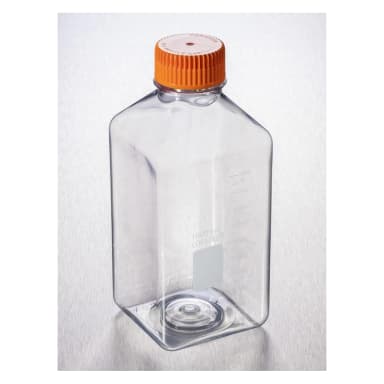 Corning 1L Square PET Storage Bottles with 45mm Caps