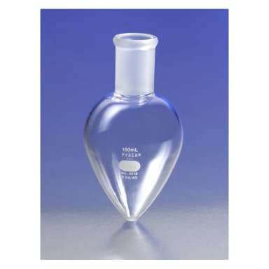 PYREX 250mL Pear-Shaped Boiling Flask, 24/40 Standard Taper Joint