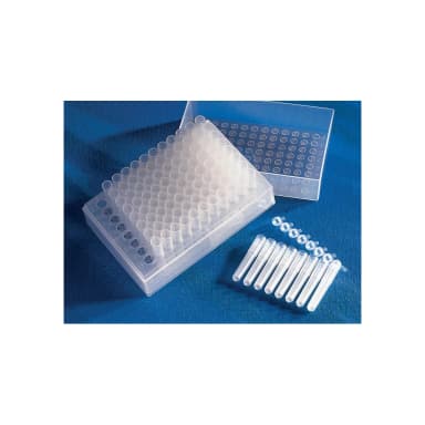 Corning 96 Well Polypropylene Cluster Tubes, Individual format, Non-Sterile, 96 Tubes/Rack, 960 Tubes/Case.