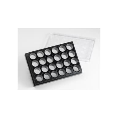 Corning 24 Well Black Clear Round Bottom Ultra-Low Attachment Micro-Cavity Plate