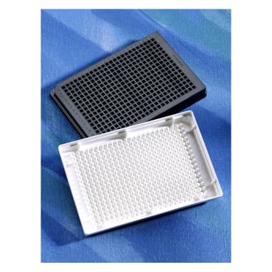 Corning 384 Well Low Volume Black Round Bottom Polystyrene Not Treated Microplate, 10 per Bag, without Lid, Nonsterile